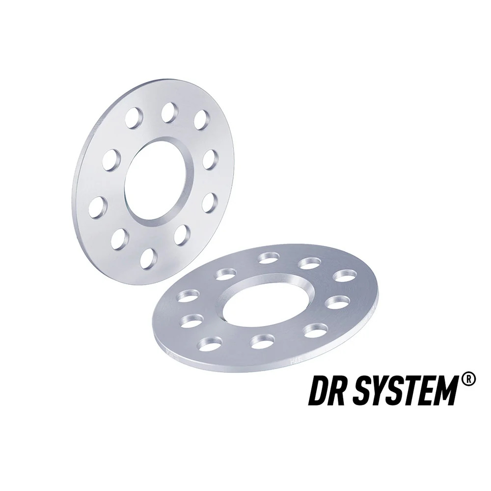 H&R TRAK+ Wheel Spacers Pair 5mm Silver 5x114,3 66mm CB