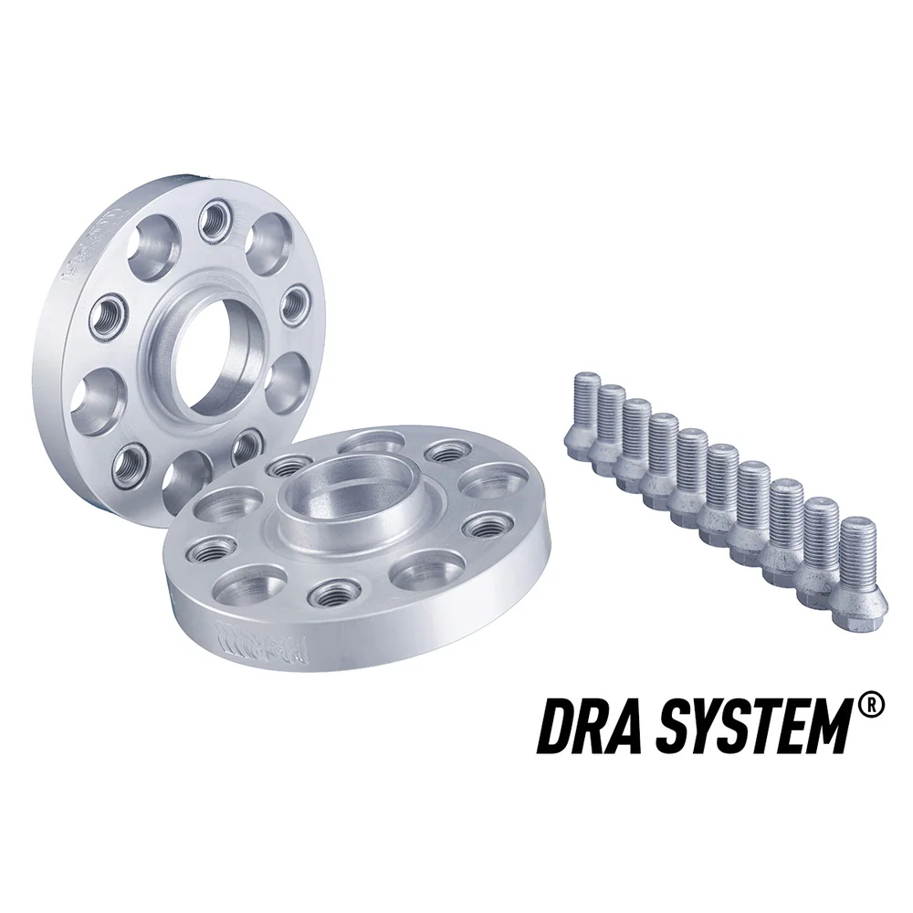 H&R TRAK+ Wheel Spacers Pair 23mm Silver 5x108 74mm CB