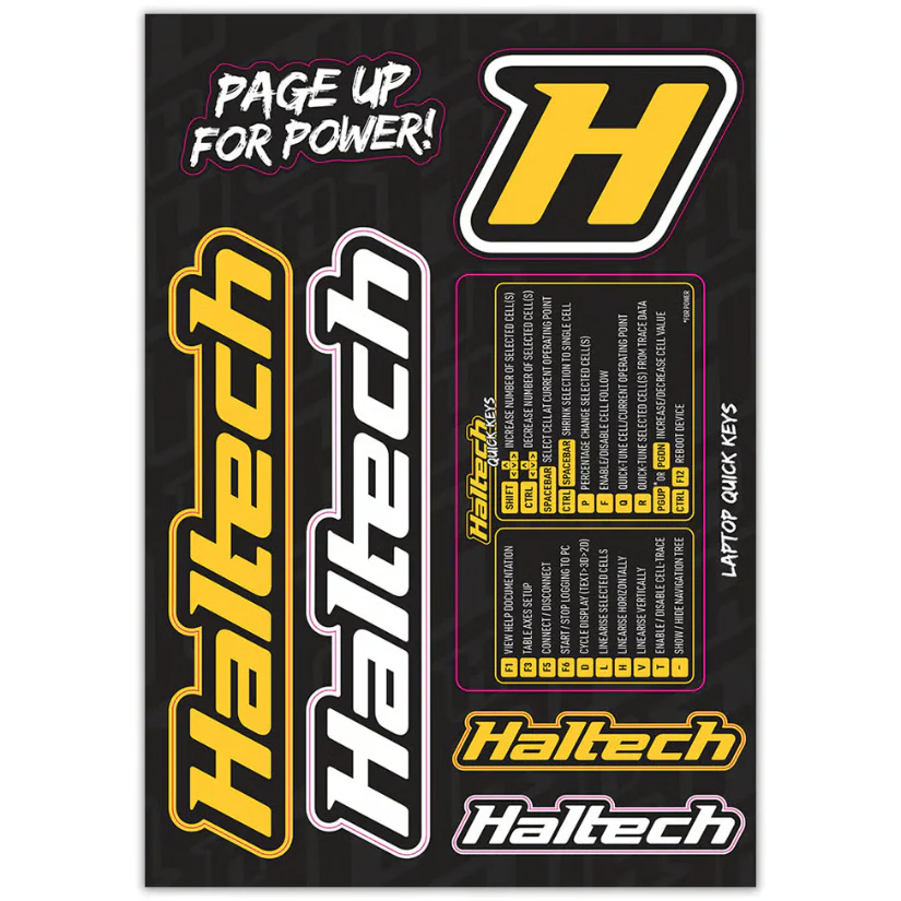 Haltech Sticker Sheet - A5 Colour - Image 2