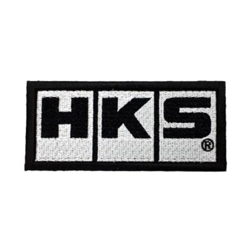 HKS Patch Block Logo White - Image 2