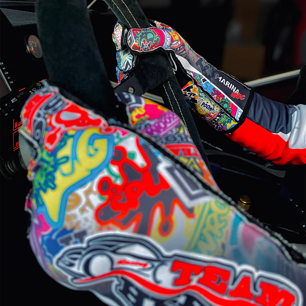 Marina Racewear Unic FIA 8856-2018 Race Gloves Custom design - Image 2