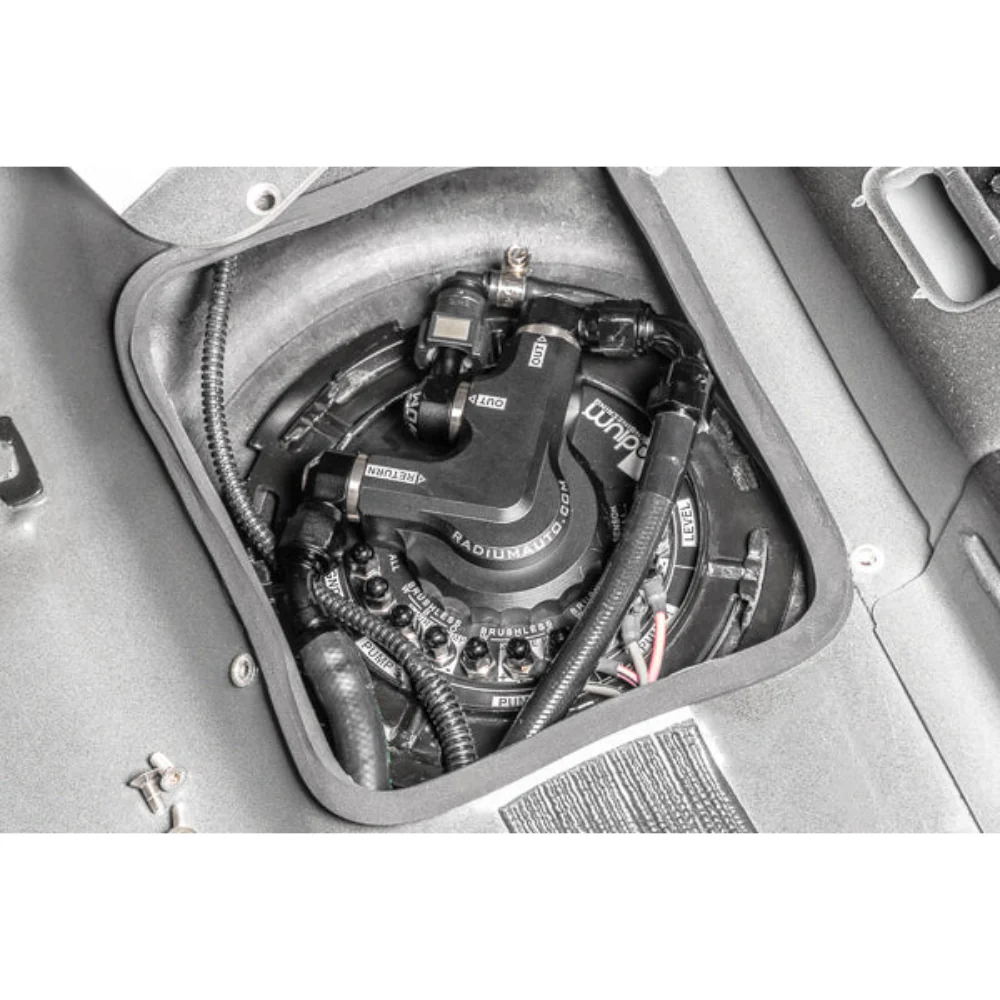 Radium Engineering Fuel Hanger Plumbing Kit Stainless Filter Cadillac CTS-V 08-15