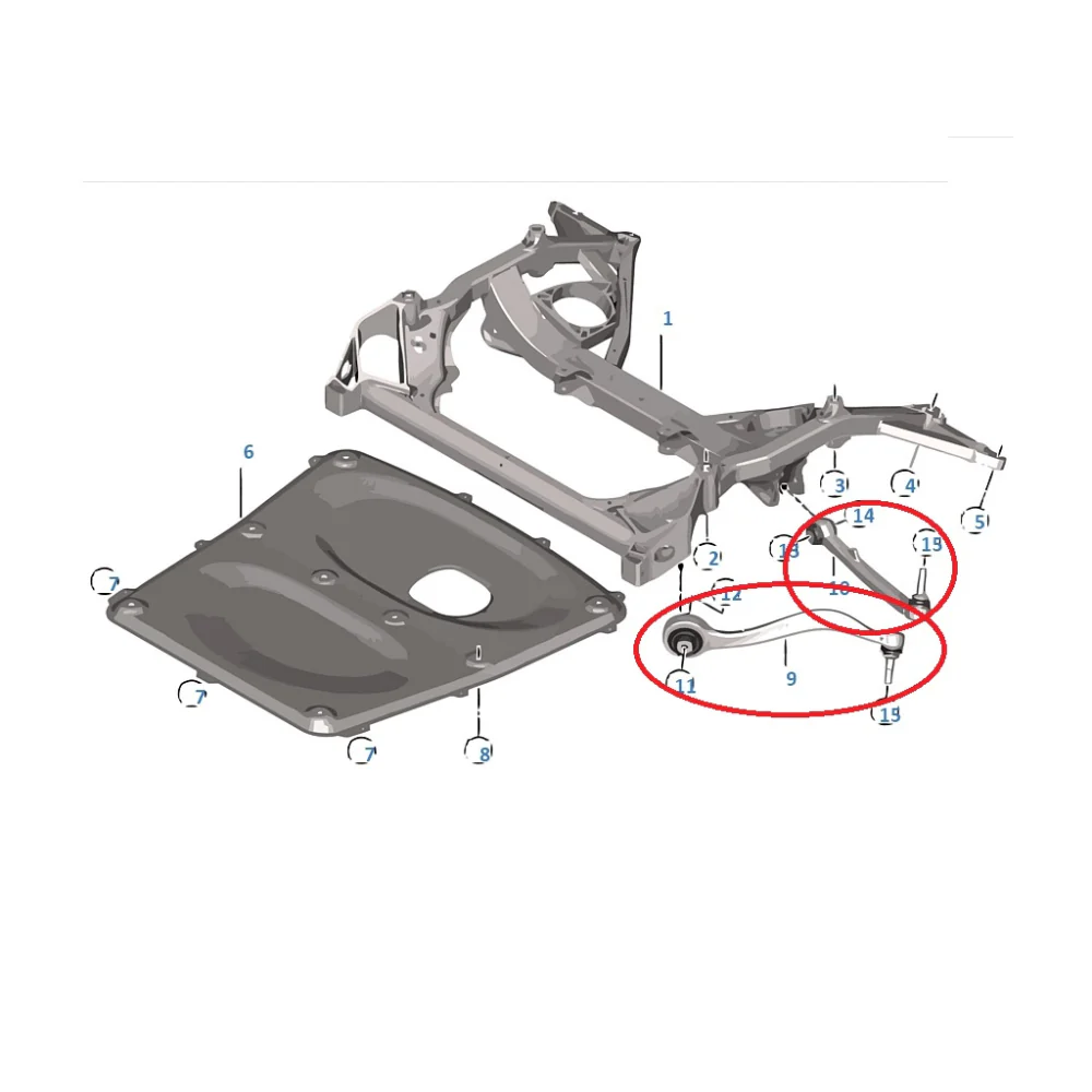 Verkline 20 Piece Fully Adjustable Kinematics Wishbone Kit BMW M2 M3 M4 F87 F80 F82 - Image 9
